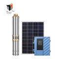 AC/DC solar submersible pump with plastic impeller 4inch solar powered pump for irrigation